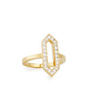 18K Diamond Hexagon Ring