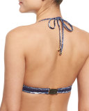 Ipanema Printed Triangle-Cup Swim Top, Midnight