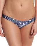 Ipanema Printed Hipster Swim Bottom, Midnight