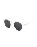 Shape #D Round Sunglasses, White