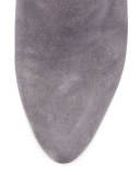Suede 85mm Ankle Boot, Fog (Nebbia)