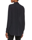 Dip-Dye Silk Blouse