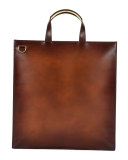 Edition Leather Tall Briefcase, Brown
