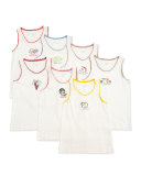 Clementina 7-Day Fruit Tank Set, White, Size 4-10