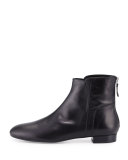 Myth Leather Ankle Boot, Black