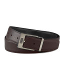 Pebbled Reversible Leather Belt