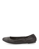 Maya Cap-Toe Ballerina Flat
