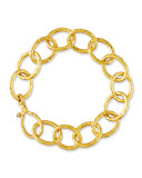 Hoopla 24K Gold Link Bracelet