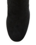 Jodi Fringe Suede Over-The-Knee Boot, Black