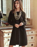 Long-Sleeve A-line Dress, Petite