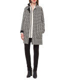 Silk Tunic w/ Braided-Leather Trim