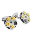 Gun Cylinder Cuff Links