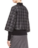 Woven Leather & Flannel Jacket, Flannel