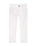 Skinny Stretch Jeans, White, Size 6-12