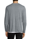 Featherweight Crewneck Sweater, Heather Cinder