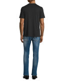 Sprayed Medusa Head Short-Sleeve Graphic T-Shirt, Red
