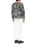 Slim-Fit Denim Jeans, White