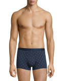 Sailboat-Print Hipster Boxer Briefs, Navy