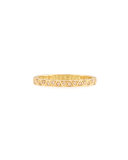 Manawa 18K Yellow Gold Band with Champagne Diamonds, Size 10