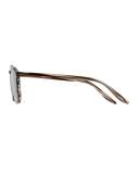 Men's Rainey Rectangular Top-Bar Sunglasses, Gray/Blue