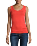 Soft Touch Scoop-Neck Stretch Tank 