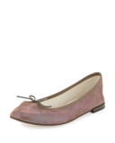 Cendrillon Metallic Suede Ballet Flat, Polux