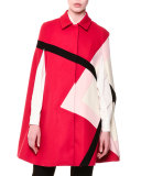 A-line Argyle Cape, Red