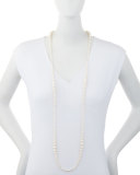 Tapered Single-Strand Pearl Necklace, 36"