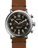 47mm Runwell Chronograph Men's Watch, Black/Tan