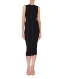 Front-Stripe Sheath Dress