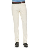 New 5-Pocket Pants, Stone 