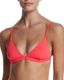 Italian Capri Solid Triangle Bikini Top