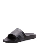 Camo Slip-On Sandal, Black