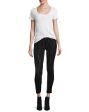 Nico Mid-Rise Skinny Ankle Jeans, Linear