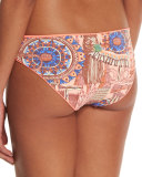 Starfish Surfer Reversible Hipster Swim Bottoms, Orange