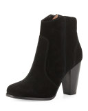 Dalton Suede Western Bootie, Black