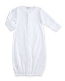 Toy Box Convertible Pima Sleep Gown, Beige, Size Newborn-Small