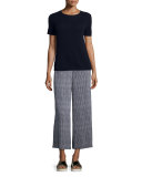 Tolleree B Short-Sleeve Cashmere Sweater