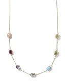 18k Gold Rock Candy Mini Gelato Rectangle Station Necklace