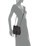 Everette Mini Leather Crossbody Bag, Black