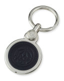 Logo Badge Key Chain, Silver
