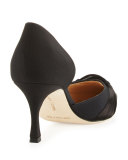 Lisy Crepe d'Orsay 70mm Pump, Black