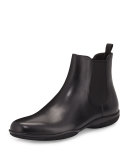 Rubber-Sole Chelsea Boot, Black