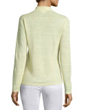 Organic Linen Angled Cardigan, Plus Size