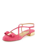 Felma Strappy Suede Sandal, Framboise