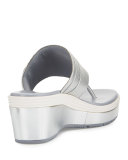 Lindy Grand Thong II Wedge Sandal, Silver