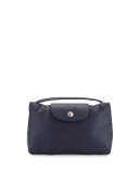 Le Pliage Cuir Small Crossbody Bag, Navy