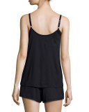 Juliet Short Pajama Set, Black