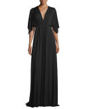 Long Jersey Caftan Dress