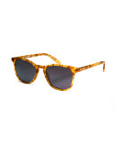 Olivier Gradient Acetate Sunglasses, Matte Rum Tortoise